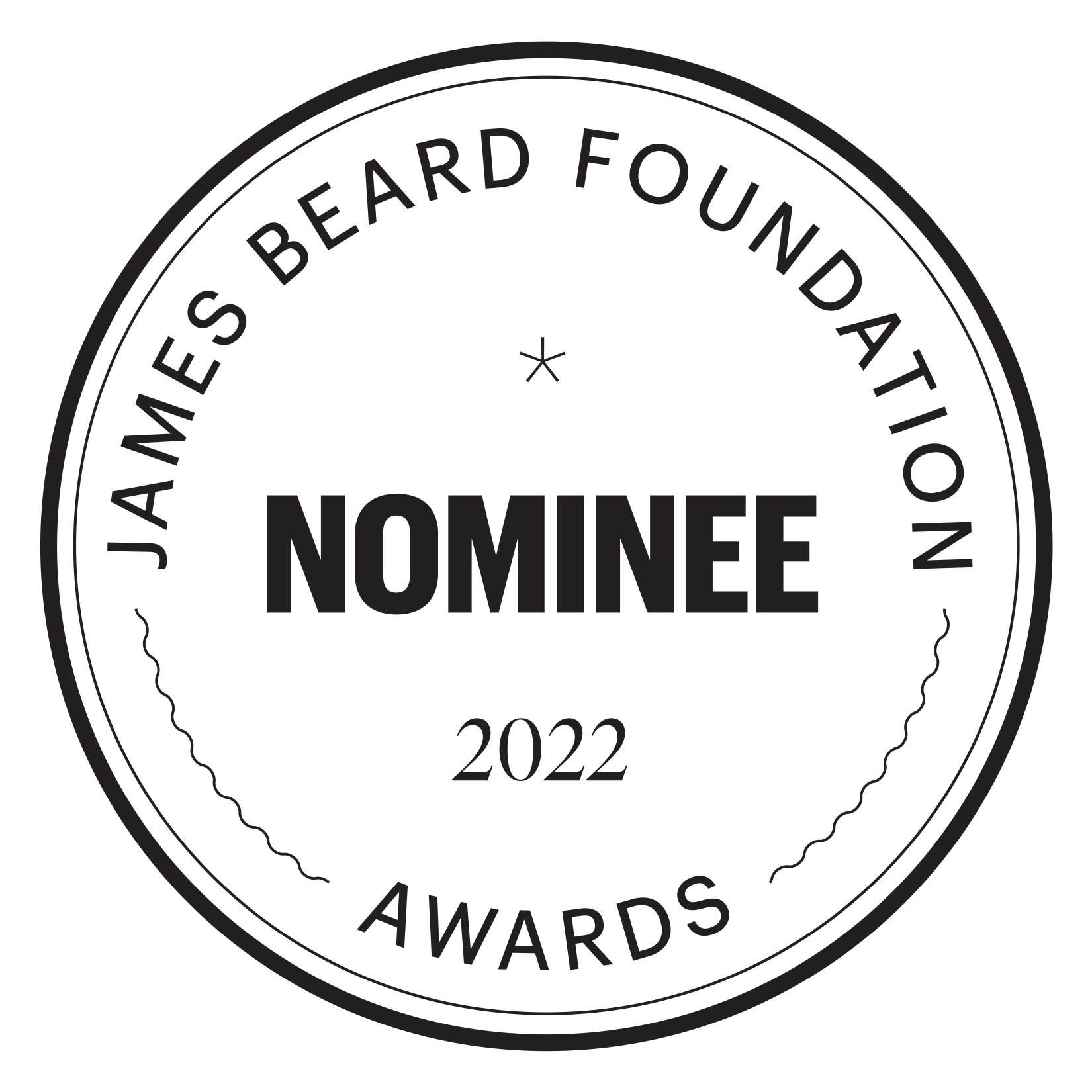 James Beard Award Nominee 2022 seal