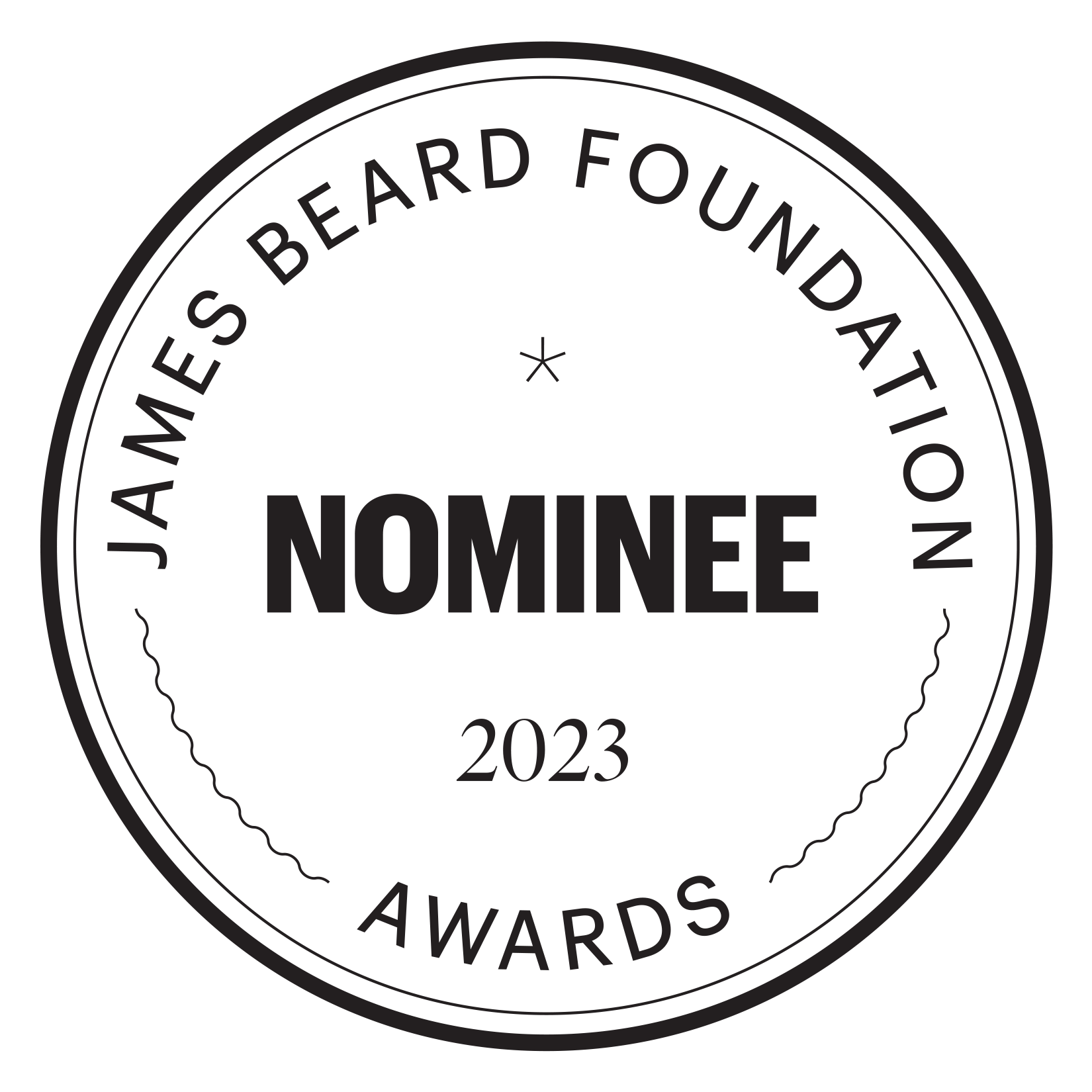 James Beard Award Nominee 2023 seal