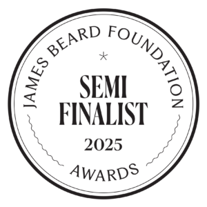 James Beard Award Semi-Finalist 2025 seal